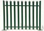 Durable W Section Green Palisade Fencing , Single Point Road Security Fence