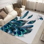 Feather Pattern polyester Fiber Living Room Floor Carpet Special Style