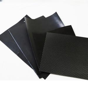 China Graphic Design Black Geomembrane Direct Commercial Heavy-Duty Fish Pond Bottom Liner on sale