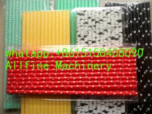 Wholesale latest themed christmas halloween mixed foil sailor stripe striped chevron dot solid damask paper straw making machine from china suppliers