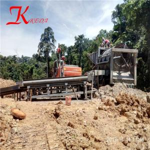 Wholesale keda gold and diamond mining equipment gemstone portable mini gold trommel wash plant with long clay scrubber from china suppliers