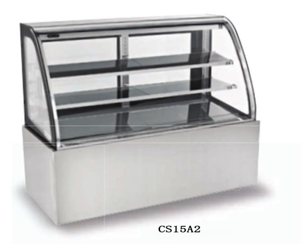 Stainless Steel Refrigerated Cake Display Cabinets 410L Capacity CE Certificated