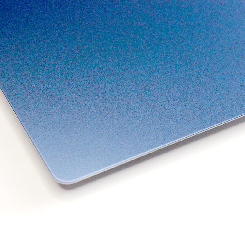 China Grand Metal Manufacturer Sky Blue Color Design 304 316 2MM Thick Stainless Steel Sandbleasting Sheet AFP Finish