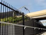 HERCULES SECURITY FENCING STAIN BLACK ,SPEAR TOP ,HIGH SECURITY
