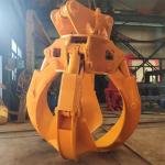 High Quality Hydraulic Orange Peel Excavator Grab for Steel Scrap