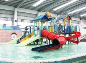 Wholesale Water House Aqua Park Games Platform 21*18*9m With Water Slide For Family Fun from china suppliers