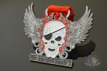 Eco - Friendly Skull Metal Award Medals Soft Enamel Filling Size 70*4MM
