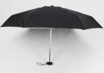 Black Foldable Compact Travel Umbrella In Iphone Size With Black EVA Case