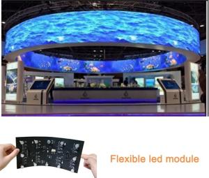 Wholesale Curving Video Indoor Full Color LED Screen Soft Curtain Flexible Transparent Display from china suppliers