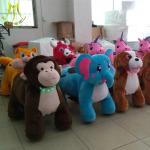 Hansel battery operated panda electric ride for rental party kids walking kiddie