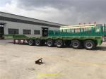 6 Axles Heavy Duty Semi Trailers Loading 100t Heavy Low Bed Container Trailer