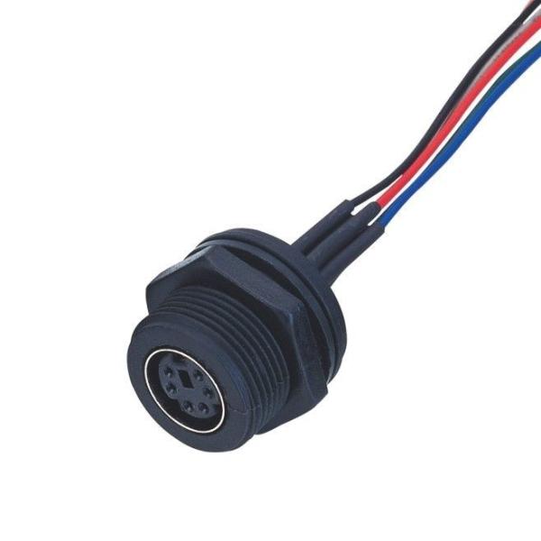 Factory MD WF 6 Pin Mini Din Cable, IP67 Straight Isobus Cable Lvds Display