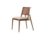 Ashwood Frame Nordic Design Modern Solid Wood PU Leather Rattan Dining Room