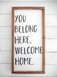 Popular Personalized Wooden Welcome Signs 30 X 60 Cm Moisture Proof