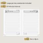 Bordeaux 2023 A5 Planner Executive Daily Diary 386 Pages Customization