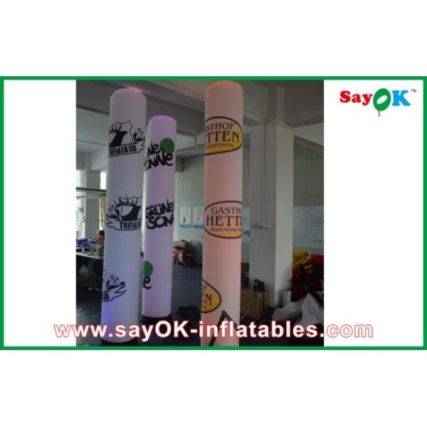 2m Party Advertsing Inflatable LED Column Pillar Inflatable Lighting Decoration