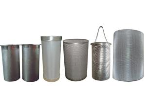 China Perforated Stainless Steel Tubing , Ss Mesh Filter Tube 9X 1 8.5X 1 on sale