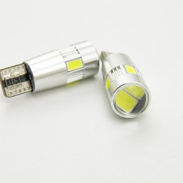Canbus Led Automotive Globes , W5W 194 T10 6SMD 5630 Automotive Interior Led