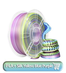 Wholesale Strong and Durable Material PLA Filament Silk Yellow Blue Purple 3D Printer 1.75mm from china suppliers