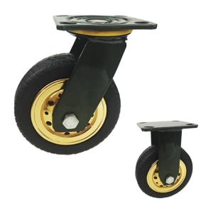 Wholesale Wearable 230kg Capacity 5 Inch Locking Swivel Casters With Green Bracket from china suppliers