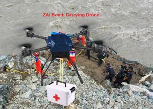 Wholesale ZAi Bomb Carrying Drone 3kgs Payload 10KM Dual Light Pod thermal imaging Camera Drone from china suppliers