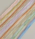 DIY Handmade Floral Packaging Materials 1cm Wave Edge Yarn Ribbon Flower Bouquet
