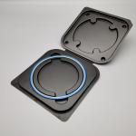 Black PET Material Silicon Wafer Horizontal Box For Semiconductor Transport