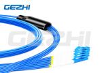 6 Fibers OS2 Single Mode LC/SC/FC/ST Armored Indoor 3.0mm Multi-Fiber Breakout