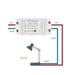 CE FCC 15A 300 Watt Tuya Smart Switch For Wifi Bulb White
