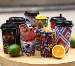 Injection Molded PP Plastic Beverage Cups for Milk Tea Juice , Iml Products