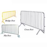 ISO9001 Galvanized Temporary Fence Powder Coating Crowd Control Barriers