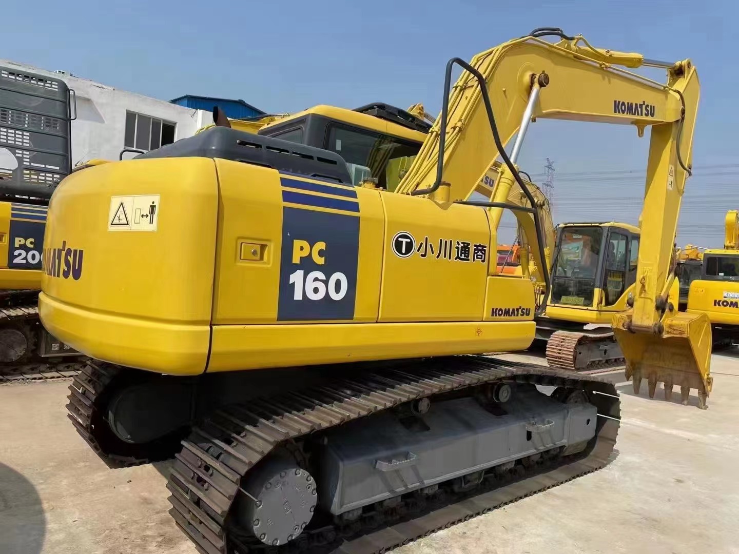 Second Hand Komatsu PC160 Excavator with Original Hydraulic Pump in Good Condition