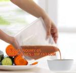 Reusable Silicone Plastic Packaging Food Zip Silicon Freezer Fresh Vegetable