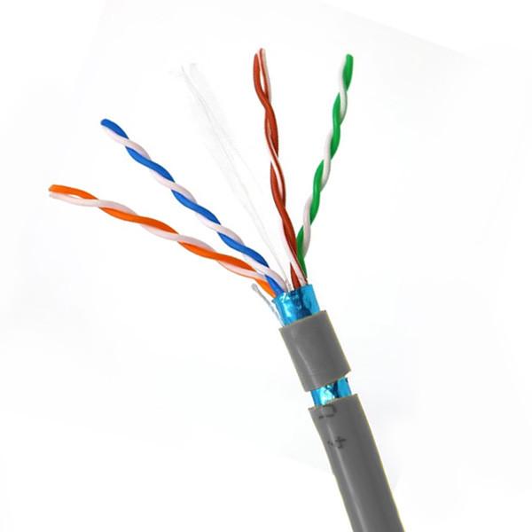 305M FTP CAT6 Cable 23AWG Gray PVC Jacket Lan Cable For Shielding Network Cable