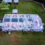 Transparent Roof Wedding Marquee Tent 10x25m 150 Seaters Capacity