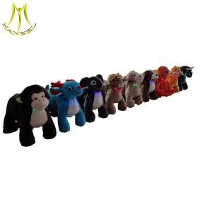 Wholesale Hansel latest safari kids animal rides motorized plush riding animals for party rent from china suppliers