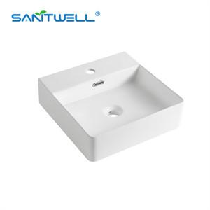 Wholesale Art Wash Basin Modern Rectangular Color Wash Ceramic Basin vanity Single Hole Sink from china suppliers