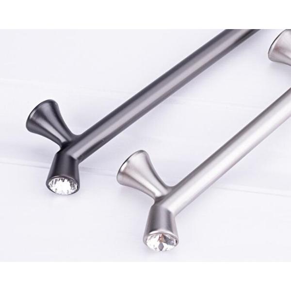 Gold diamond Drawer Handles And Knobs 96mm Black Dresser Pulls acrylic kitchen cabinet handle