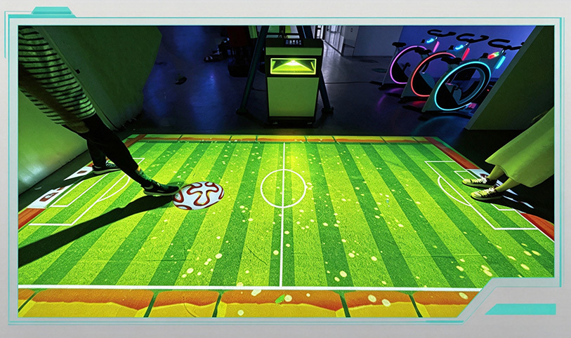 All-In-One Multiplayer Interactive Projection Motion & Entertainment Space Portable AR Interactive Floor Sports Game For Indoor Playground Shopping