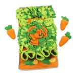4 Layer Carrot Snuffle Mat For Dogs Cat Fleece Felt Slow Feeding Pet Training