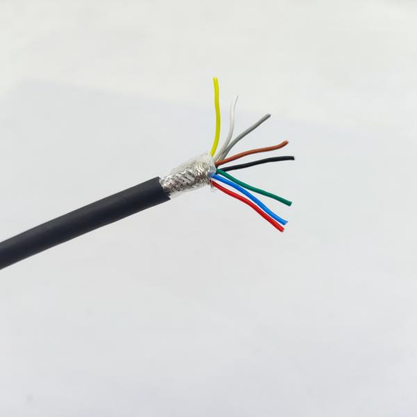 High Tempterature Mini Cable Shielded Sensor Cable 4 Pairs 0.12sqmm Braided SPC