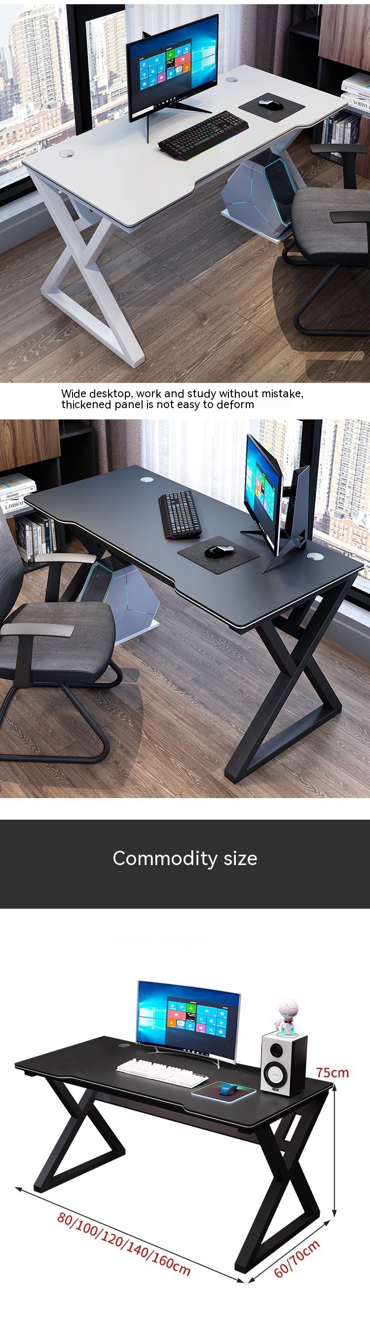 Customizable Free Combination Computer Desk for Students and Professionals