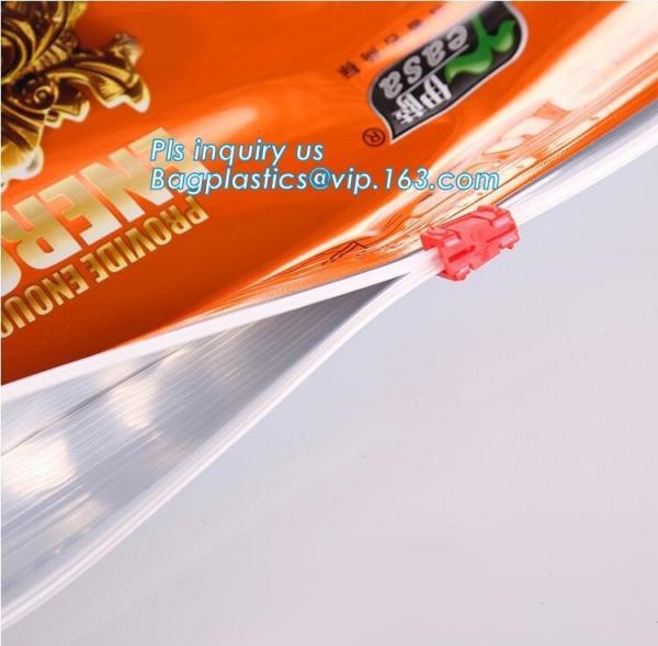 Biodegradable Accessories Pouch Press Lok Inequilateral Double Track Zipper