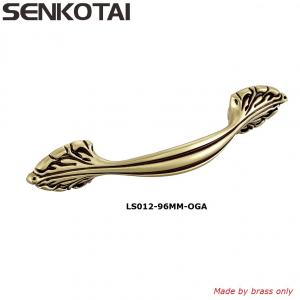 Wholesale Brushed brass cabinet pulls for furniture classic antique bronze  drawer pulls  hot  forged from china suppliers