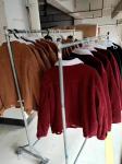 Brown Red Black Sherpa Lined Corduroy Jacket 4 Pockets Keep Warm