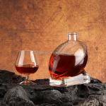 Hot Stamping Super Flint Glass Bottles 375ml 500ml 750ml Custom Fancy Shaped