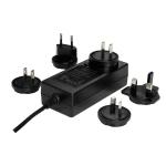 24V 2A Plug In Power Adapter Interchangeable Universal Charging Adapter FCC