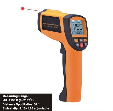 Infrared temperature detector, digital thermometric indicator, Laser Infrared