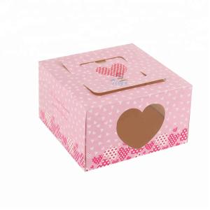 China custom cake box with pvc window on sale