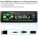 GRANDnavi 1DIN Car Stereo Receiver In-Dash Car Radio Digital BT Audio Music